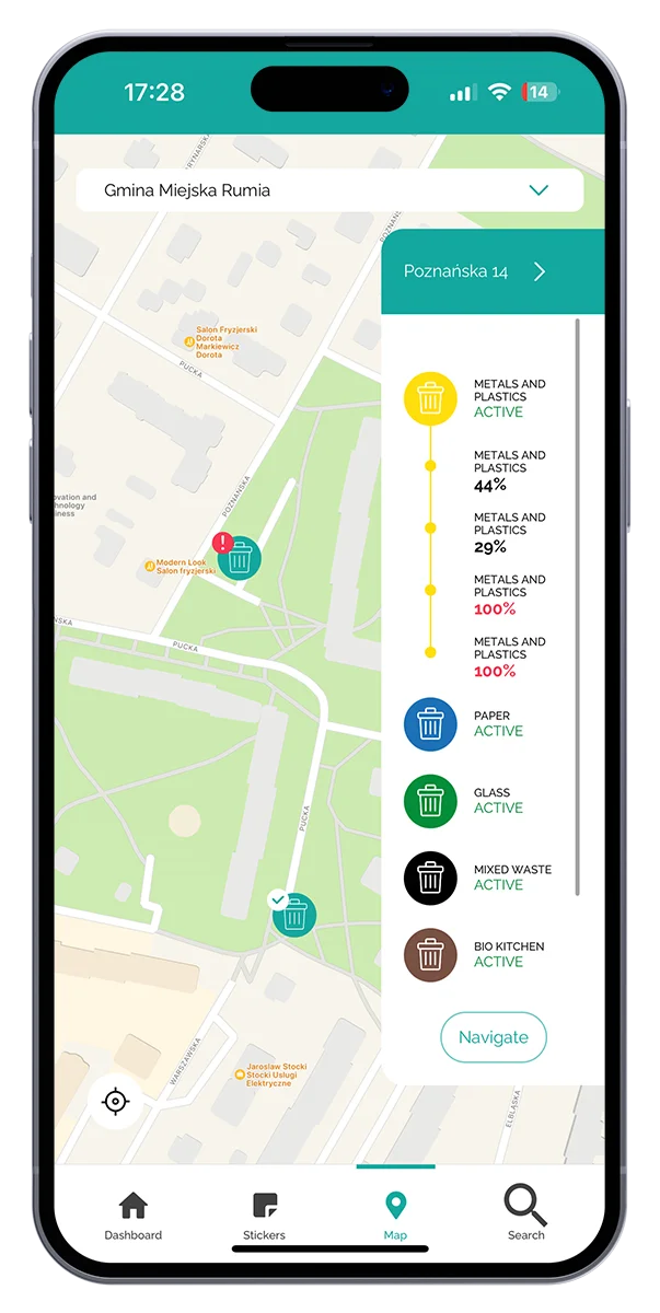 Less Waste - T-Master app screen